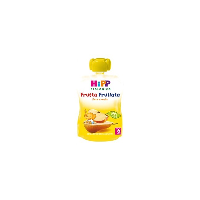 Hipp Bio Frutta Frullata Pera Mela 90 G Hipp Bio Frutta Frullata Pera Mela 90 G