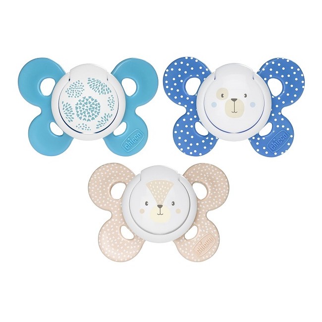 Chicco Succhietto Comfort Boy In Silicone 6-16 Mesi 2 Pezzi Chicco Succhietto Comfort Boy In Silicone 6-16 Mesi 2 Pezzi