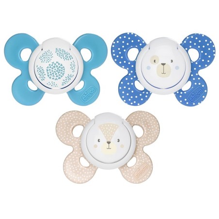 Chicco Succhietto Comfort Boy In Silicone 6-16 Mesi 2 Pezzi Chicco Succhietto Comfort Boy In Silicone 6-16 Mesi 2 Pezzi