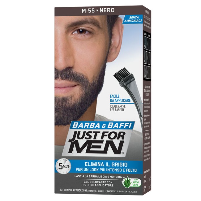 Combe Just For Men Barba & Baffi M55 Nero 51 G Combe Just For Men Barba & Baffi M55 Nero 51 G