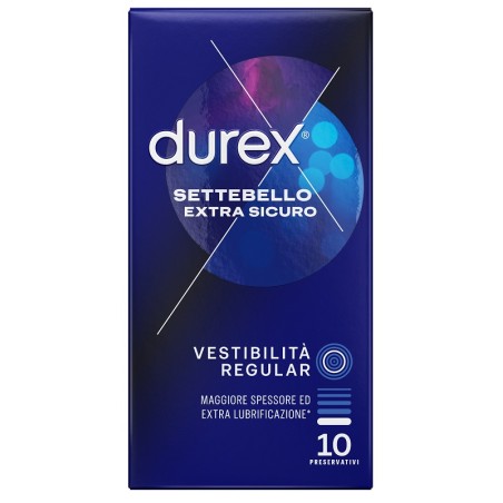 Reckitt Benckiser Profilattico Durex Settebello Extra Sicuro 10 Pezzi