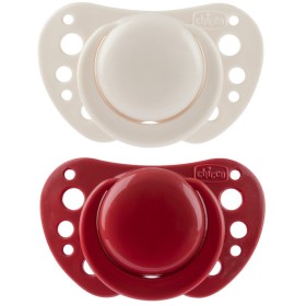 Chicco Succhietti Air Rosso Silicone 6-16 Mesi 2 Pezzi