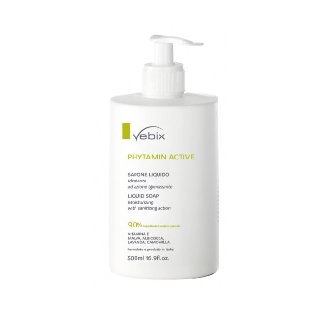 Vebi Istituto Biochimico Vebix Phytamin Active Sapone Liquido Idratante 500 Ml Vebi Istituto Biochimico Vebix Phytamin Active Sapone Liquido Idratante 500 Ml