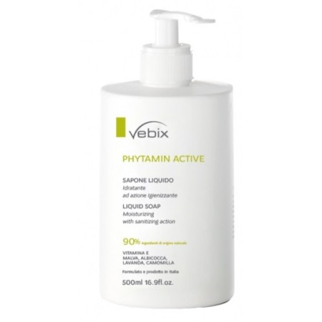 Vebi Istituto Biochimico Vebix Phytamin Active Sapone Liquido Idratante 500 Ml Vebi Istituto Biochimico Vebix Phytamin Active Sapone Liquido Idratante 500 Ml