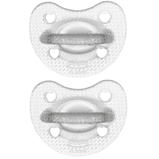 Chicco Gommotto Silicone Crystal 2-6 Mesi 2 Pezzi Chicco Gommotto Silicone Crystal 2-6 Mesi 2 Pezzi