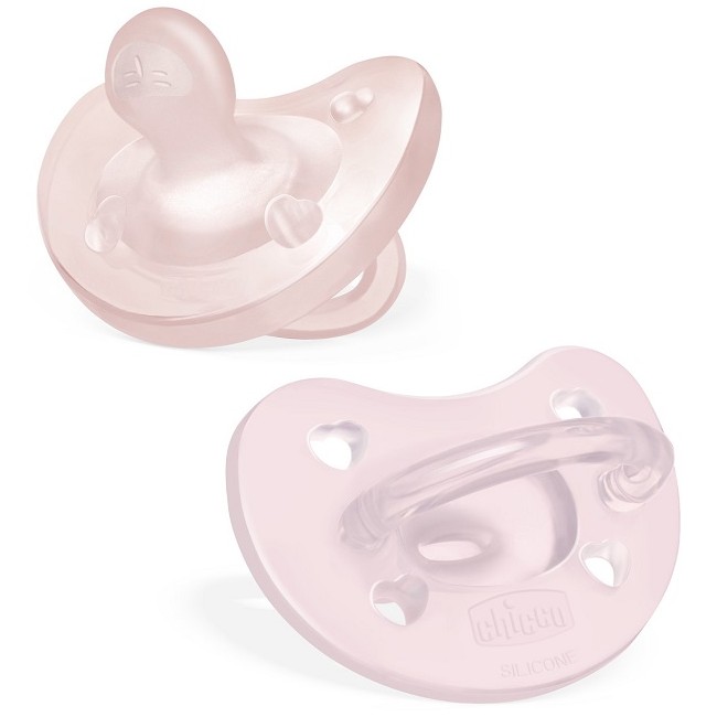 Chicco Gommotto Silicone Rosa 2-6 Mesi 2 Pezzi Chicco Gommotto Silicone Rosa 2-6 Mesi 2 Pezzi
