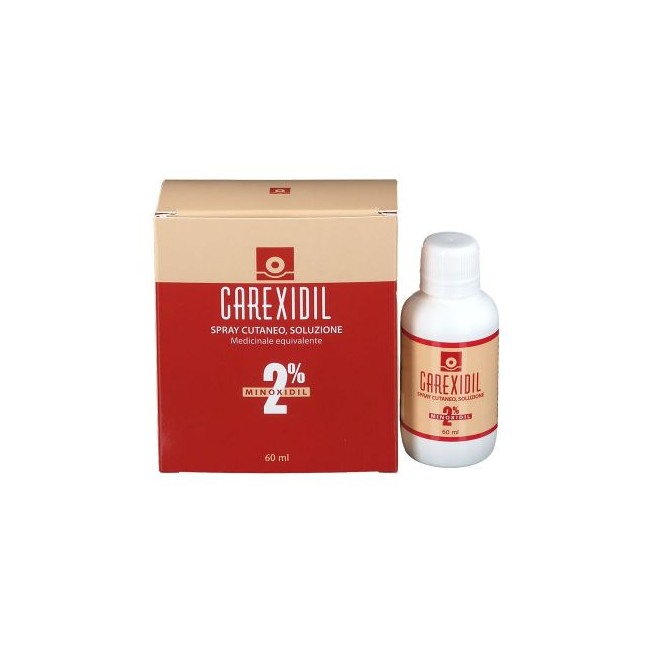 Carexidil 2% Spray cutaneo 4 flaconi in hdpe da 60 ml con pompa dosatrice
