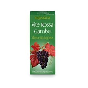 Erbamea Vite Rossa Gambe Gocce Biologiche 100 Ml