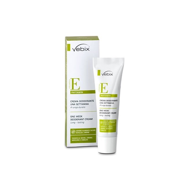 Vebix Phytamin Crema Deodorante 1 Settimana 25 Ml Vebix Phytamin Crema Deodorante 1 Settimana 25 Ml