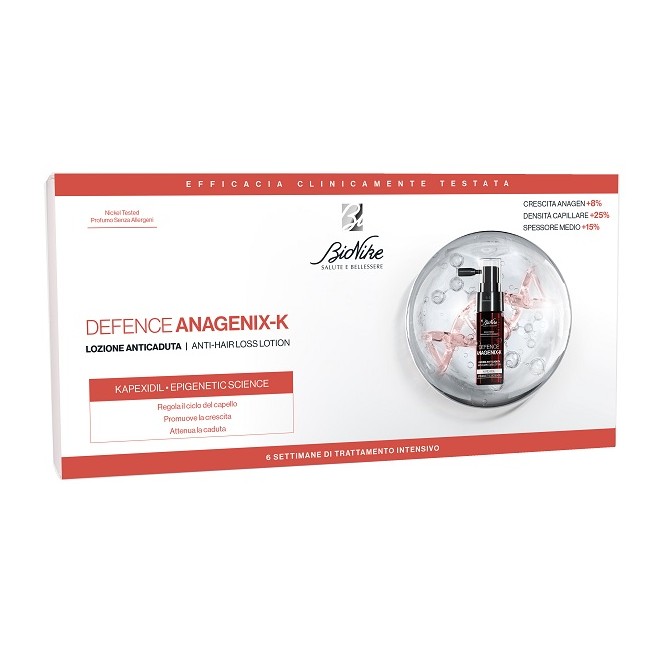 Bionike Defence Anagenix K Lozione Anti Caduta 6 Flaconcini 15 Ml Bionike Defence Anagenix K Lozione Anti Caduta 6 Flaconcini 15 Ml