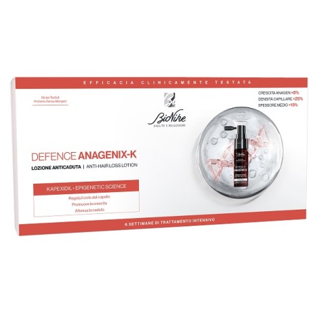 Bionike Defence Anagenix K Lozione Anti Caduta 6 Flaconcini 15 Ml Bionike Defence Anagenix K Lozione Anti Caduta 6 Flaconcini 15 Ml