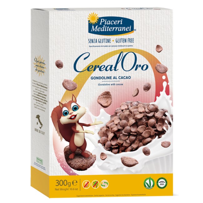 Eurospital Piaceri Mediterranei Cerealoro Gondoline Cacao 300 G Eurospital Piaceri Mediterranei Cerealoro Gondoline Cacao 300 G