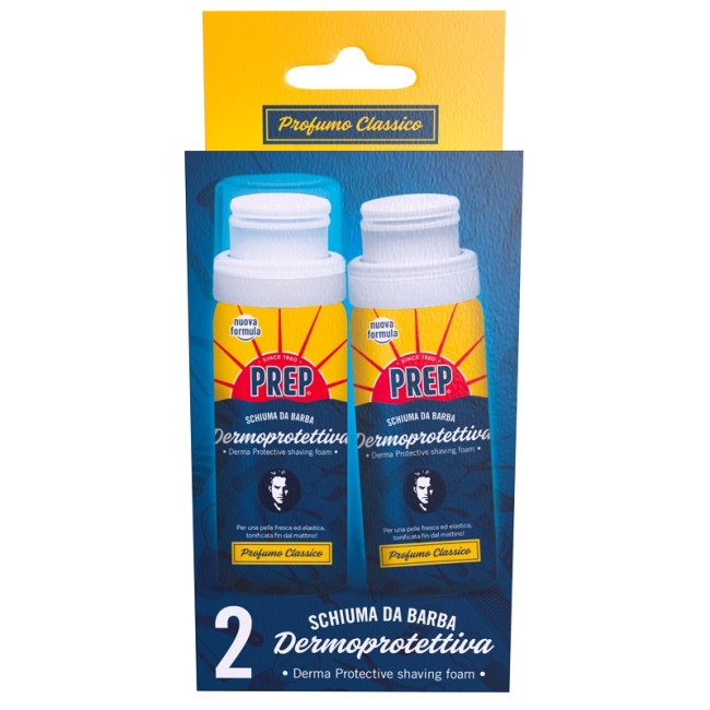 Coswell Prep Schiuma Barba Classica 2 Pezzi Da 50 Ml