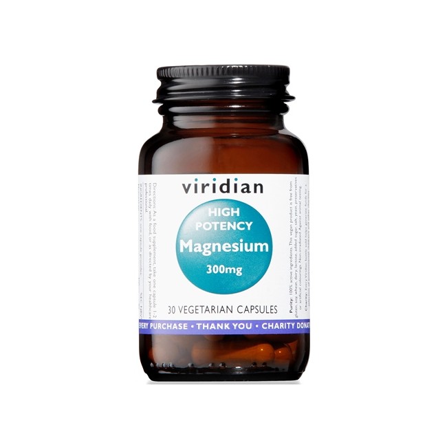 Natur Viridian Magnesium 300mg High Potency 30 Capsule Viridian Magnesio Superiore Alta Concentrazione Natur Viridian Magnesium 300mg High Potency 30 Capsule Viridian Magnesio Superiore Alta Concentrazione
