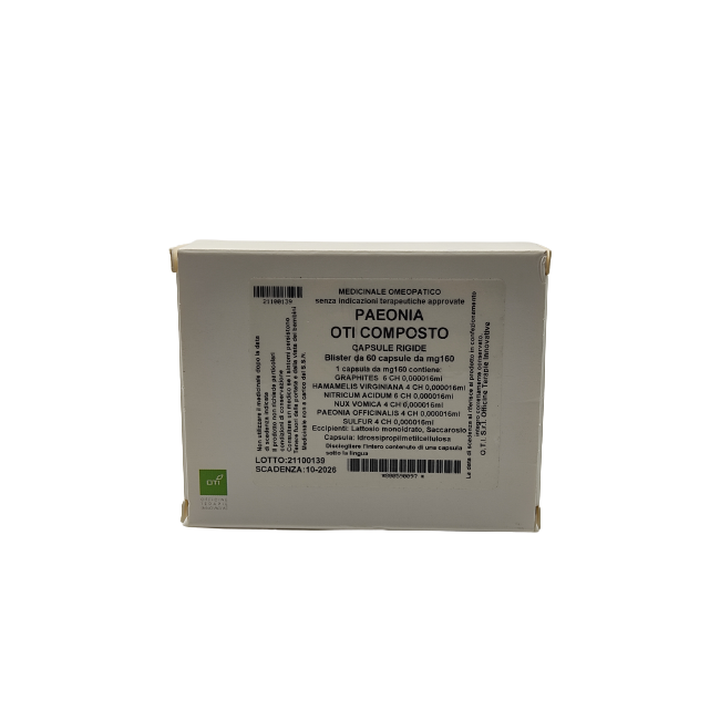 Oti Officine Terapie Innovative Paeonia Oti Composto 60 Capsule
