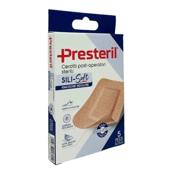 Corman Cerotto Presteril Sili-soft Skin Post Operatorio 5x7,5 Cm 5 Pezzi