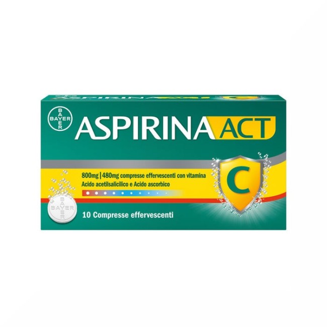 AspirinaACT C Antinfiammatorio e Antidolorifico per febbre e influenza AspirinaACT C Antinfiammatorio e Antidolorifico per febbre e influenza