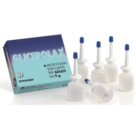Dynacren Glicerolax Adulti Microclismi Evacuanti 6 Pezzi X 9 G Contiene Amido Di Riso