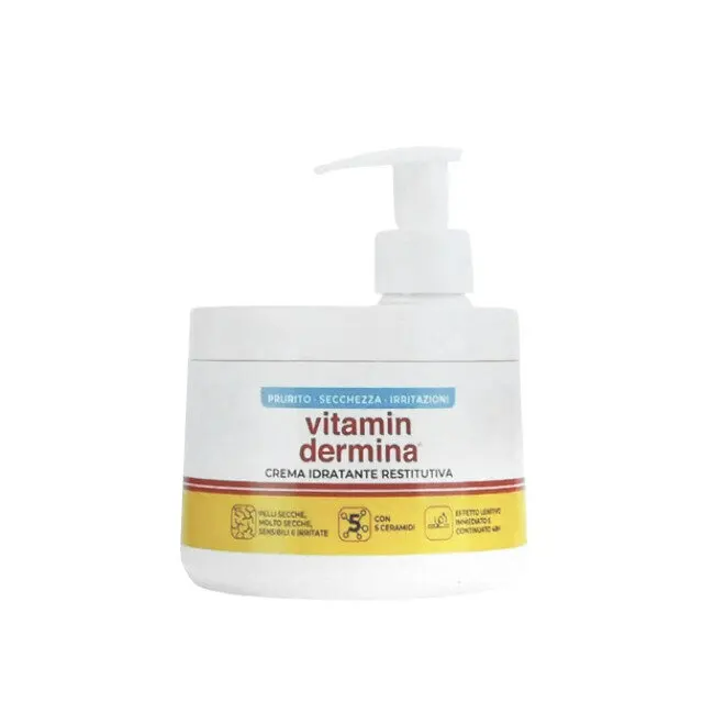 Istituto Ganassini Vitamindermina Crema Idratante Restitutiva Dispenser 400 Ml