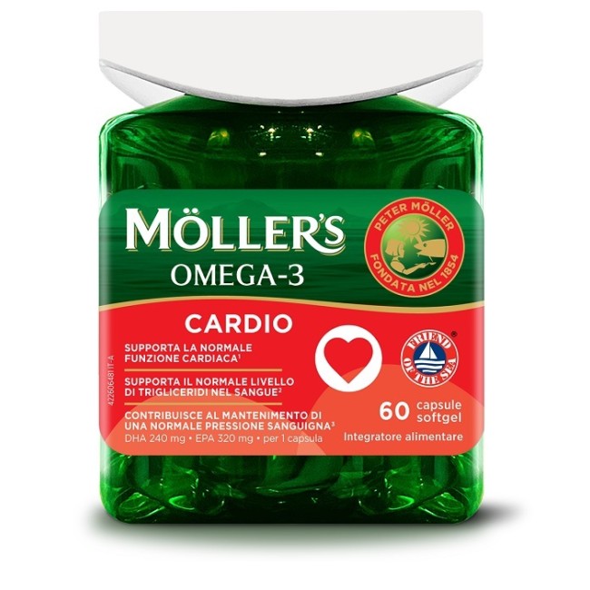 Difar Distribuzione Moller's Omega 3 Cardio 60 Capsule Difar Distribuzione Moller's Omega 3 Cardio 60 Capsule