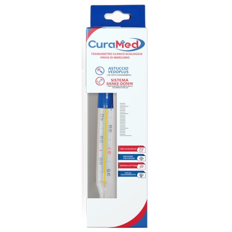 Cura Farma Termometro Clinico Ovale Al Gallio Con Agitatore Curaterm