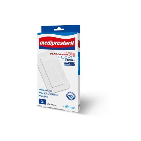 Corman Medicazione Post Operatoria Medipresteril Delicata Tnt 10x20cm 5 Pezzi