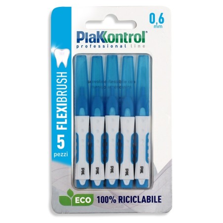 Ideco Plakkontrol Scovolino Interdentale Flexi Brush06 Blister 5 Pezzi