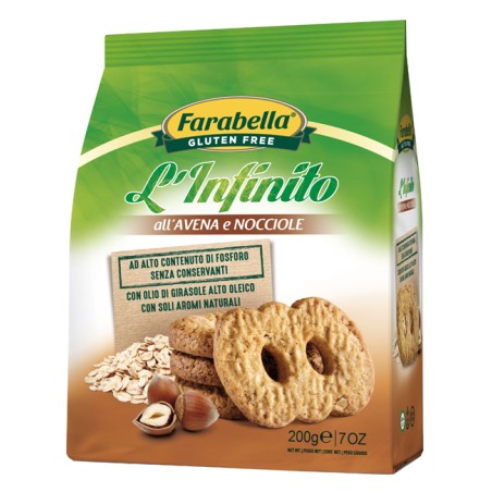 Bioalimenta Farabella Infinito Avena/nocciole 200 G Bioalimenta Farabella Infinito Avena/nocciole 200 G