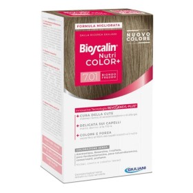 Giuliani Bioscalin Nutri Color+ 7,01 Biondo Freddo Crema Colorante 40 Ml + Rivelatore Crema 60 Ml + Shampoo 12 Ml + Balsamo 12 M