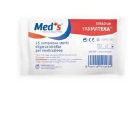 Farmac-zabban Garza Compressa Idrofila Meds Farmatexa 12/8 10x10cm 25 Pezzi