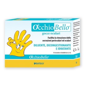 Pediatrica Occhiobello Gocce Oculari 10 Flaconcini Monodose Richiudibili Da 0,5 Ml