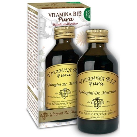 Dr. Giorgini Vitamina B12 Pura 100 Ml Liquido Analcolico Dr. Giorgini Vitamina B12 Pura 100 Ml Liquido Analcolico