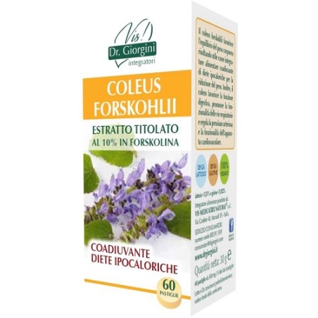 Dr. Giorgini Coleus Forskohlii Estratto Titolato 60 Pastiglie