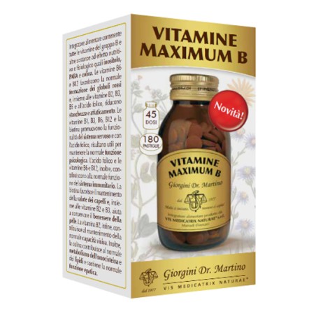 Dr. Giorgini Vitamine Maximum B 180 Pastiglie Dr. Giorgini Vitamine Maximum B 180 Pastiglie