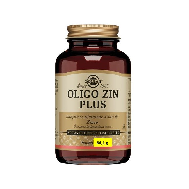 Solgar Oligo Zin Plus 50 Tavolette