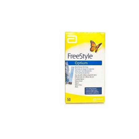 Abbott Strisce Misurazione Glicemia Freestyle Optium Test Strips 25 Pezzi