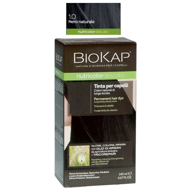 Bios Line Biokap Nutricolor Delicato 1,0 Nero Naturale Tinta Tubo + Flacone Bios Line Biokap Nutricolor Delicato 1,0 Nero Naturale Tinta Tubo + Flacone