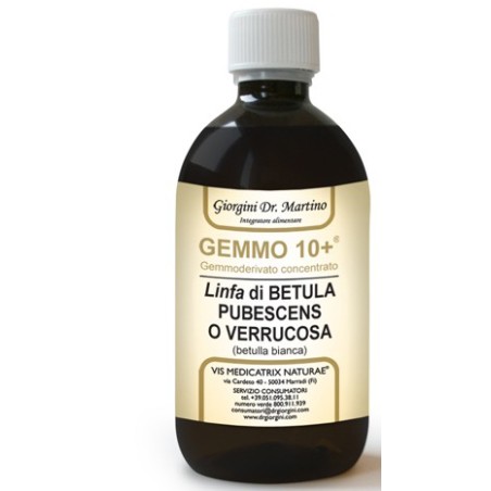 Dr. Giorgini Gemmo 10+ Betulla B Linfa 500 Ml Liquido Analcolico Dr. Giorgini Gemmo 10+ Betulla B Linfa 500 Ml Liquido Analcolico