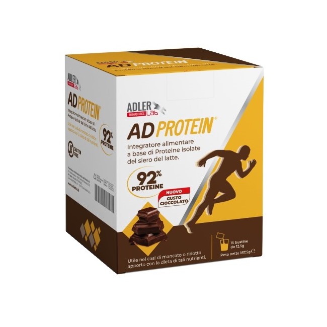 Adler Lab Adprotein Cioccolato 15 Bustine