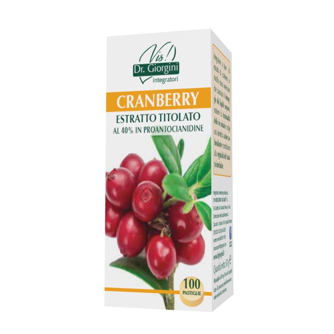 Dr. Giorgini Cranberry Estratto Titolato 100 Pastiglie Dr. Giorgini Cranberry Estratto Titolato 100 Pastiglie