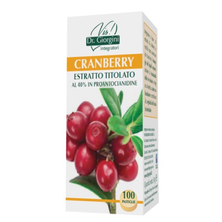 Dr. Giorgini Cranberry Estratto Titolato 100 Pastiglie Dr. Giorgini Cranberry Estratto Titolato 100 Pastiglie