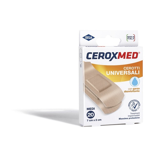 Nova Argentia Cerotti Universali Ceroxmed Con Garza Disinfettante Medi 7x2cm 20 Pezzi Nova Argentia Cerotti Universali Ceroxmed Con Garza Disinfettante Medi 7x2cm 20 Pezzi
