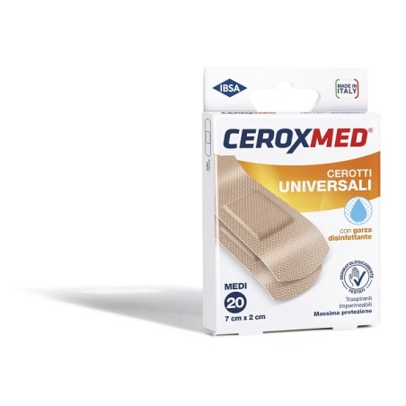 Nova Argentia Cerotti Universali Ceroxmed Con Garza Disinfettante Medi 7x2cm 20 Pezzi