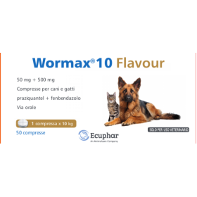 Loxavet Pharma Gmbh Wormax 10 Flavour 50 Mg + 500 Mg Compresse Per Cani E Gatti