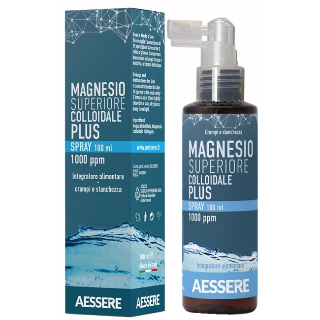 Aessere Magnesio Superiore Colloidale Plus Spray 1000 Ppm 100 Ml