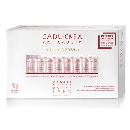 Labo Cadu-crex Superformula Caduta Grave Donna 40 Fiale Da 3,5 Ml Labo Cadu-crex Superformula Caduta Grave Donna 40 Fiale Da 3,5 Ml