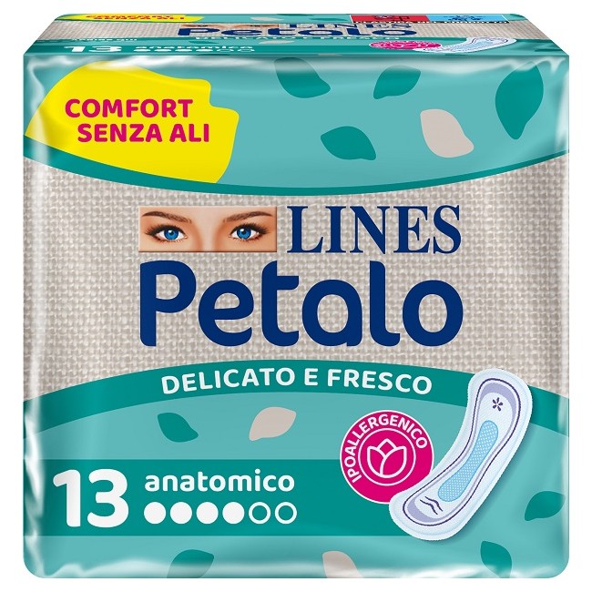 Fater Lines Petalo Blu Assorbente Anatomico 13 Pezzi