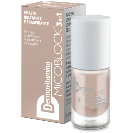 Pasquali Dermovitamina Micoblock 3in1 Smalto Idratante E Traspirante Beige 5 Ml