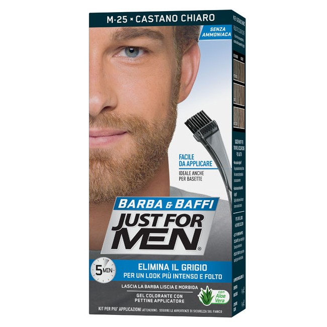 Combe Just For Men Barba & Baffi M25 Castano Chiaro 51 G Combe Just For Men Barba & Baffi M25 Castano Chiaro 51 G