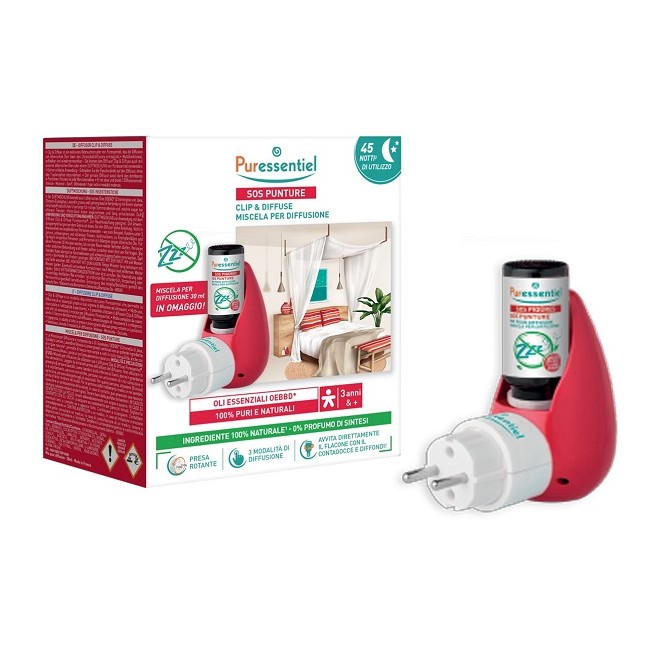 Puressentiel Cofanetto Clip & Diffuse Diffusore + Miscela 30 Ml Puressentiel Cofanetto Clip & Diffuse Diffusore + Miscela 30 Ml